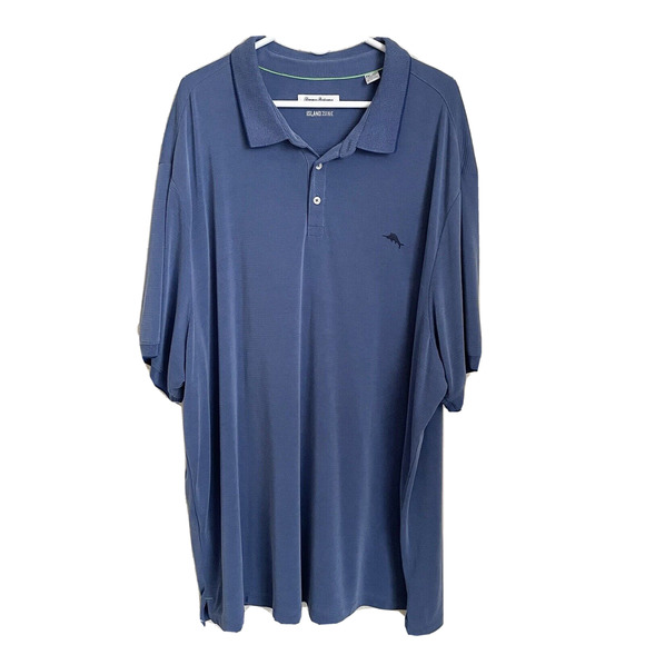 Tommy Bahama Other - Tommy Bahama Islandzone Mens Blue Polo Shirt 4XL Modal Polyester Logo Swordfish